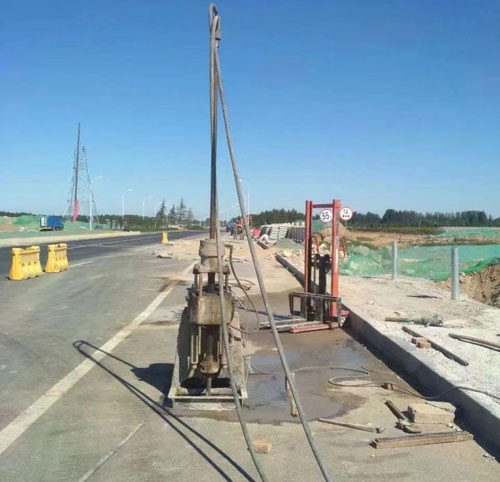 沈河公路高聚物注浆加固
