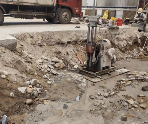 沈河公路下沉压浆
